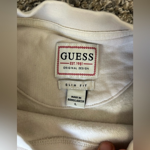 5/$25 Guess NWOT men’s slim fit crewneck sweatshirt size large - Picture 5 of 10